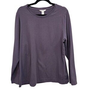 Athleta Purple Long Sleeve Crewneck Top  Womens Plus Size XL